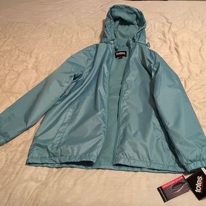Totes Blue Turquoise Puffer Jacket